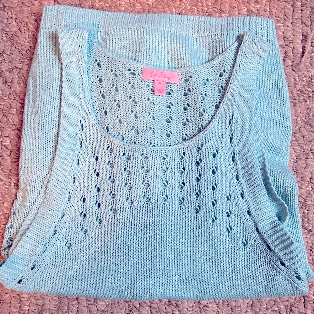 Lilly Pulitzer Mac Sweater Tank in Breakwater Blue